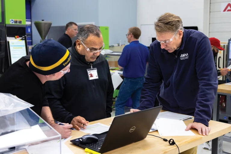 aim instructors interacting with students